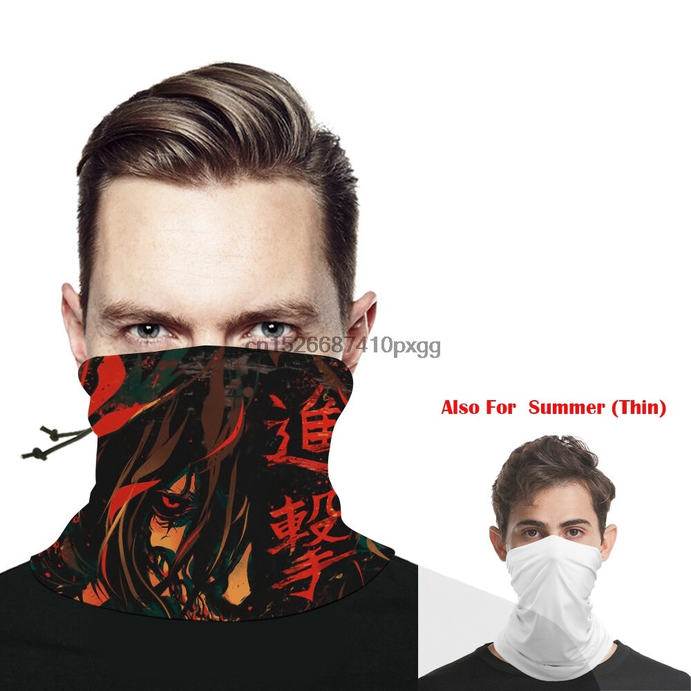Tête foulard cou guêtre cache masque Titan attaque sur Titan