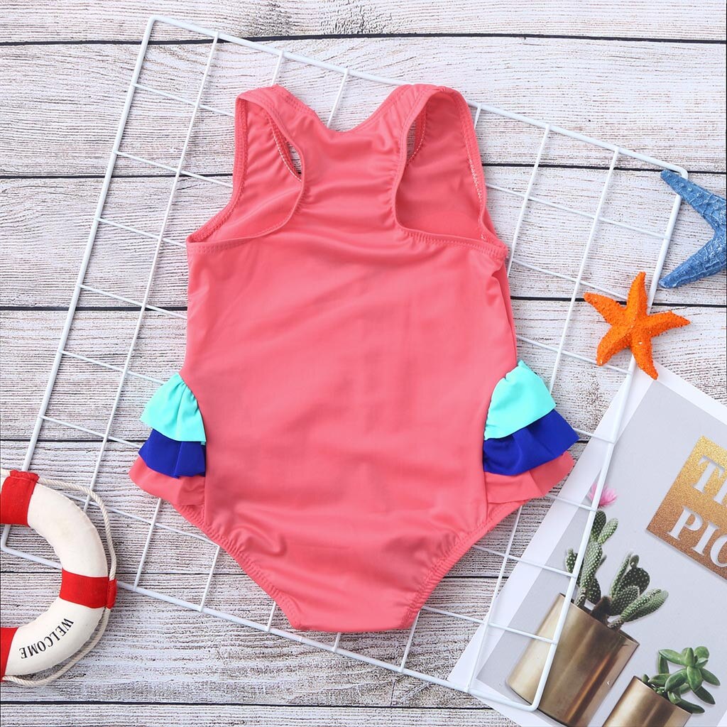 Girls Swimwear Kids Swimsuit Cute Cartoon Bird Baby Girl Bathing Suit One Pieces Bikini Swim Wear For Children Beachwear