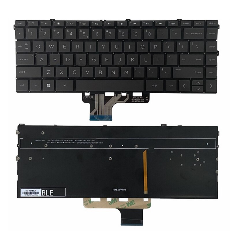 RU/US Laptop Keyboard For HP Spectre x360 13-AW 13-AW0013DX 13-AW0003DX 13-AW0008CA 13-AW0020NR 13-AW0023DX Russian Backlit