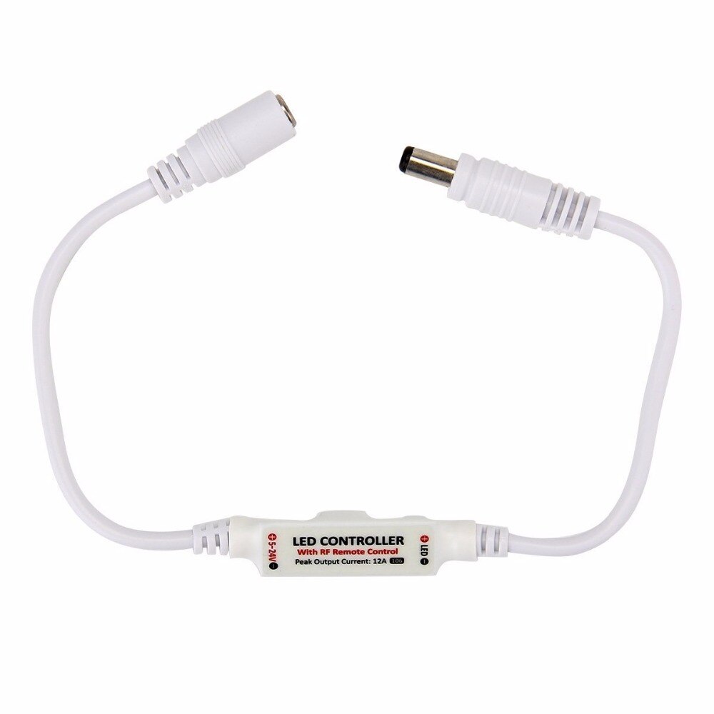 1Pc Mini RF Wireless Led Remote Controller Led Dimmer Controller For Single Color Light Strip SMD5050/3528/5730/5630/3014