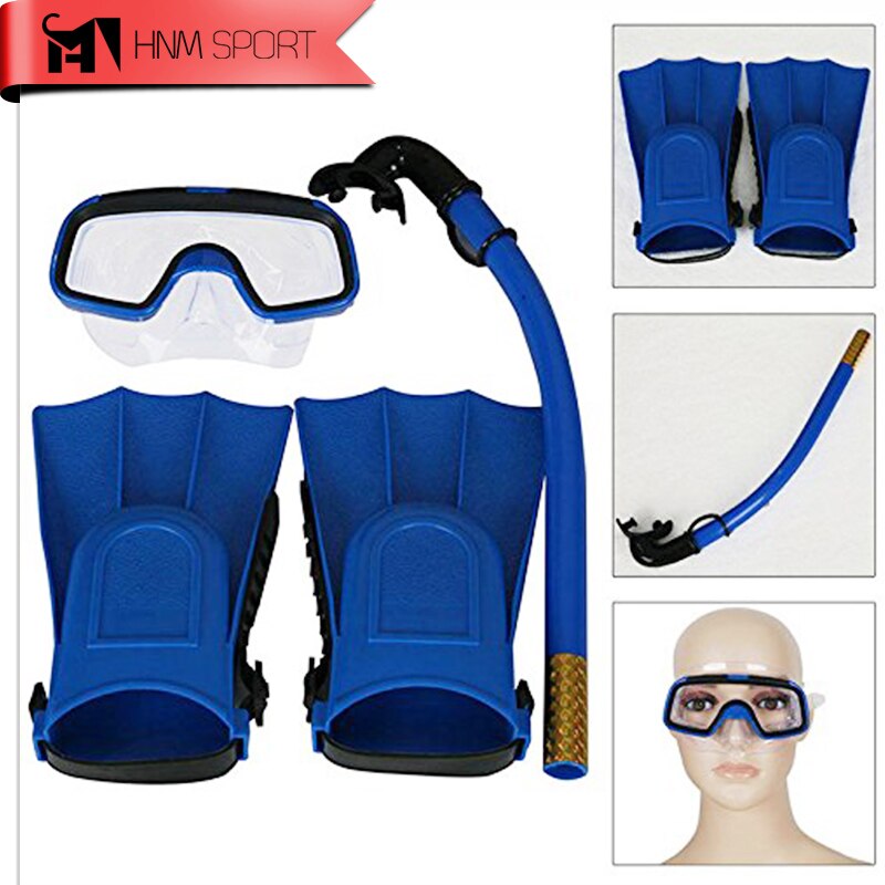 3 Pz/lotto Bambini silicone boccaglio Maschera Nuotare Immersione Subacquea Maschere Subacquee Snorkeling Immersioni Pinne impostato per Bambini Attrezzatura Subacquea