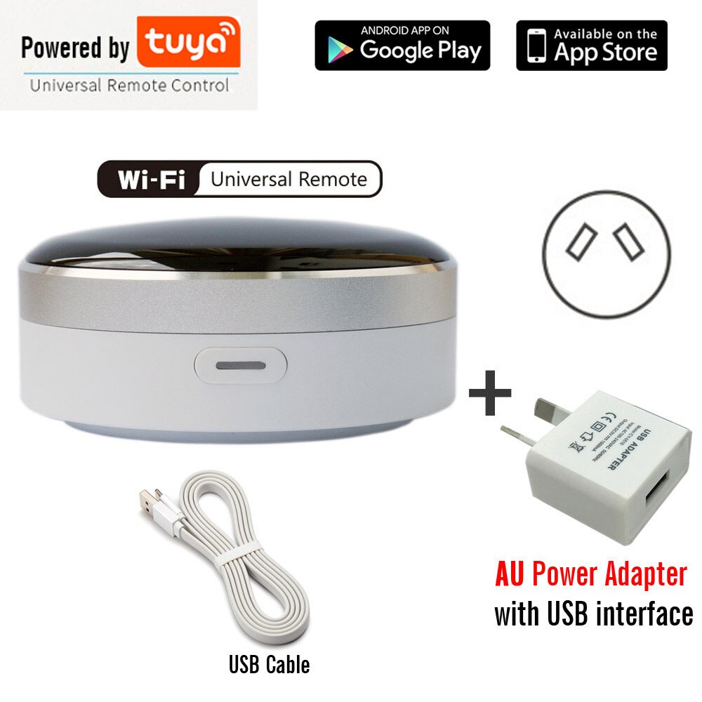 Smart Life Universal Intelligent Remote Controller WiFi+IR Switch Home Appliances Automation Works with Google Home Alexa Siri: Plus AU adapter