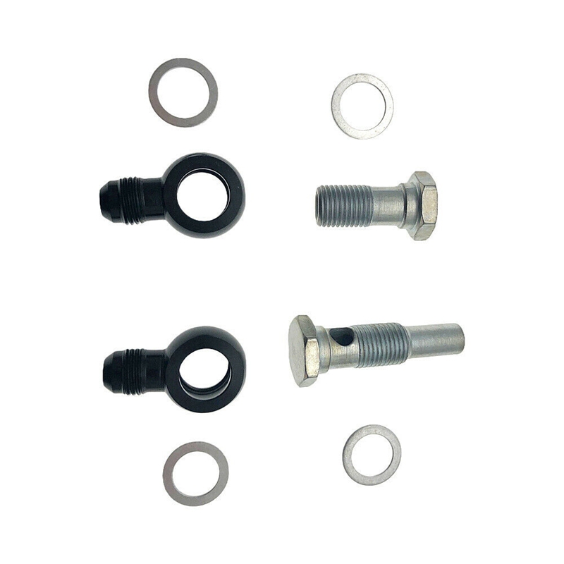 6AN x 1/4NPSM for 4L80E Universal Transmission Oil Cooler 90 Degree Fittings for 1997 to Mid