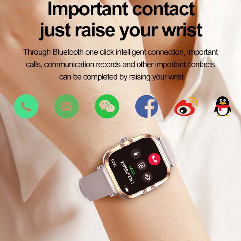 Nuovo Per Huawei FIT3 Astuto Della Vigilanza Delle Donne 1.75 "AMOLED Frequenza Cardiaca Donne Monitor di Salute Impermeabile Sport Bluetooth Chiamata Orologio Intelligente