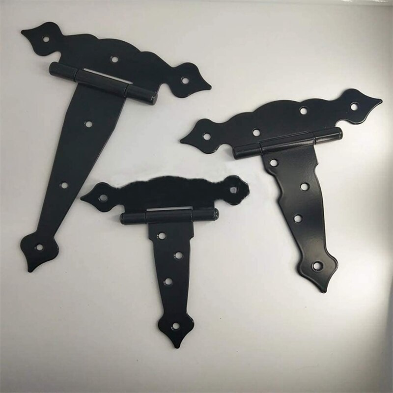 Heavy Duty Gate Hinges 8inch Strap Hinges Shed Door Hinges Barn Door Hinges for Wooden Fences Decorative Hinges 2Pcs