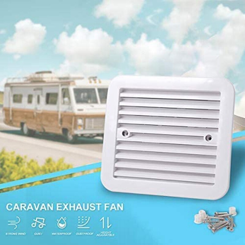 Yctze RV Ventilator 12V Dakventilator Plafond Stille Lucht Ventilatie Koelrooster voor Campers Reizen Aanhangwagen Van
