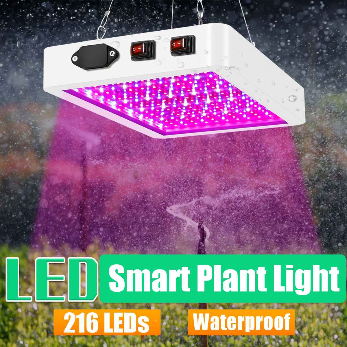 216LEDs Double Switch 5000W Full Spectrum LED grow light with Veg/Bloom modes for Indoor Greenhouse grow tent plants grow led
