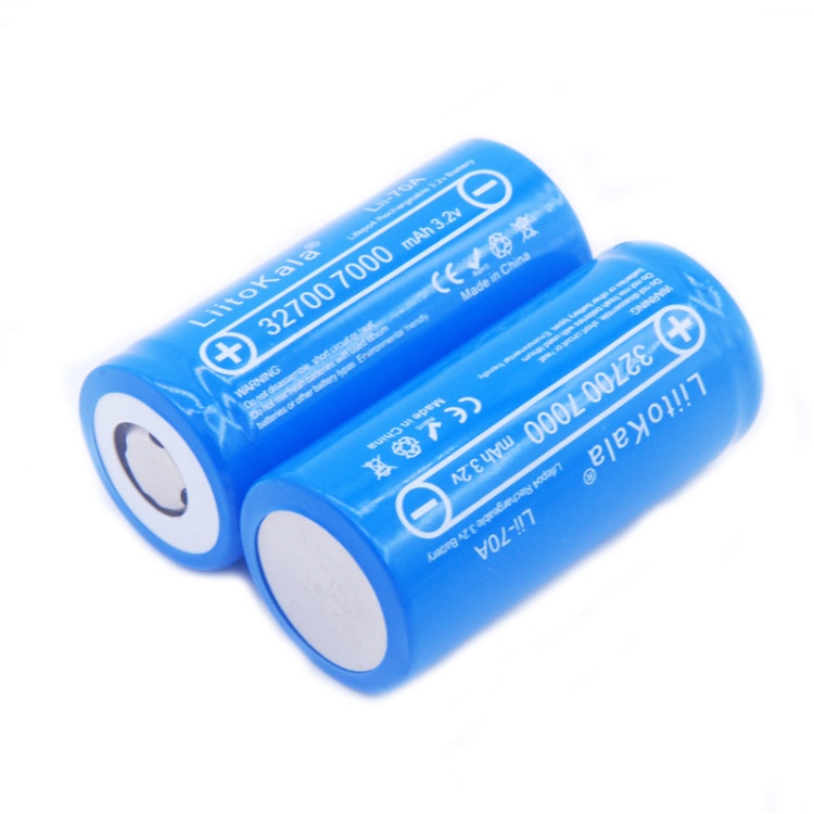 LiitoKala 32700 3.2v 7000mAh Lii-70A lifepo4 rechargeable battery cell LiFePO4 5C discharge battery for Backup Power flashlight