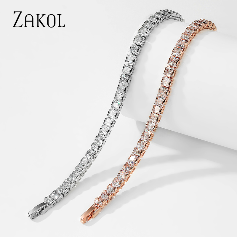 ZAKadvocate-Bracelets à breloques Kendny Square Cubic Conia pour femmes, coréenne, Bracelet en argent, ixde mariage, Bijoux musicien, contre-indiqué, 2211