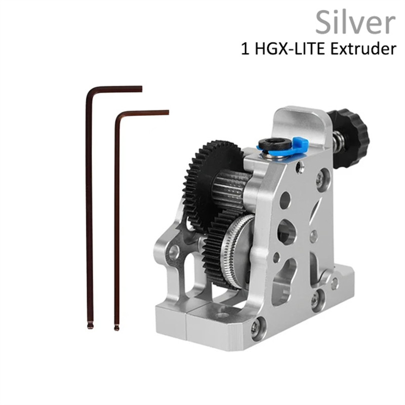 HGX LITE Estrusore Doppio Ingranaggio Estrusore Riduttore in Acciaio Duro Motore Ad Alta Velocità Parti Della Stampante 3D per CR10 CR 10S Ender3 V2 VORON: bianca