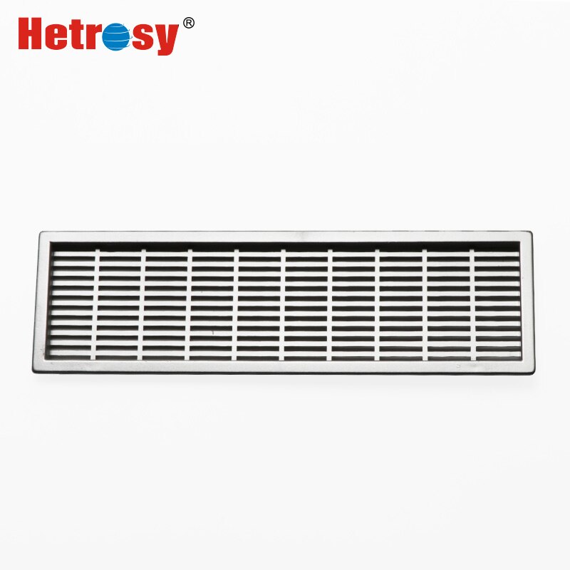 Hetrosy hardware plast rektangulær udluftning abs ventilator gitter dæksel ventilation til møbler åbent hul 6 x 22cm
