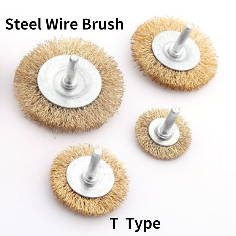 Mola per rimozione ruggine/mola per filo d'acciaio/spazzola per lucidatura/impostato di spazzole per trapano elettrico/rimozione della ruggine in metallo