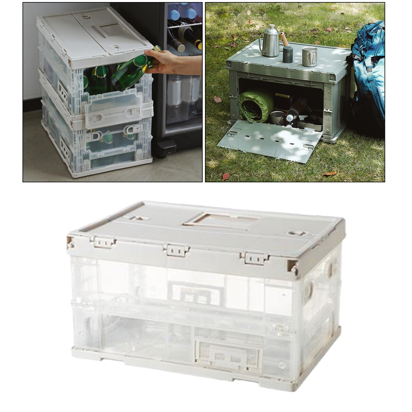 Outdoor Camping Barbecue Box Food Storage Containers Car Collapsible Boxes