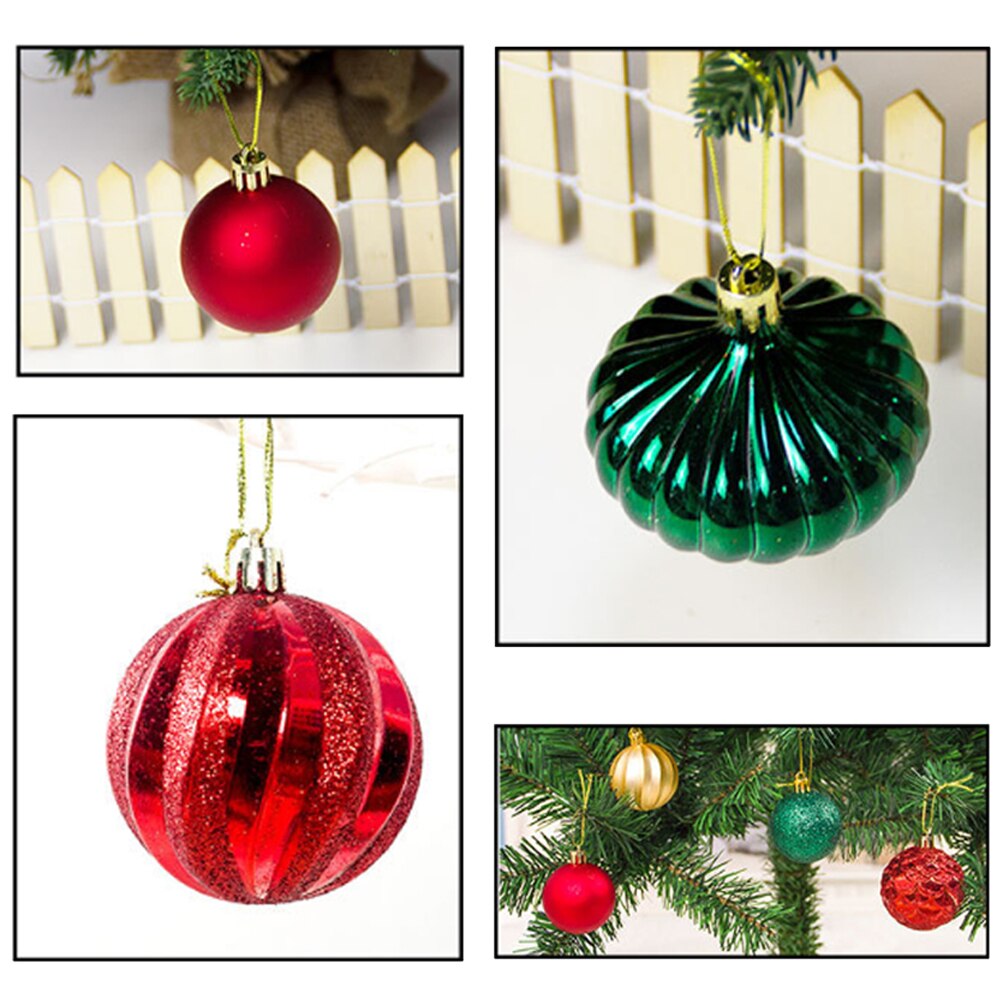 Pvc Afstoffen Speciale-Vormige Kerstbal Kerstboom Decoratie Hanger 30Sets Van Dozen Voor Bruiloft Decoratie