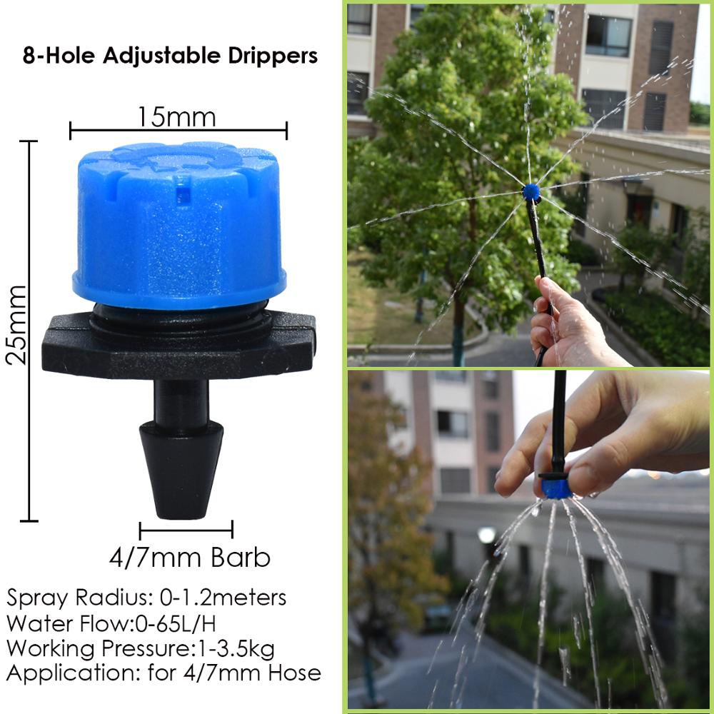 Kesla 5-35M Tuin Automatische Micro Drip Irrigatie Systeem Self-Watering Kit Verstelbare Drippers 360 ° Sprinkler nozzle Kas