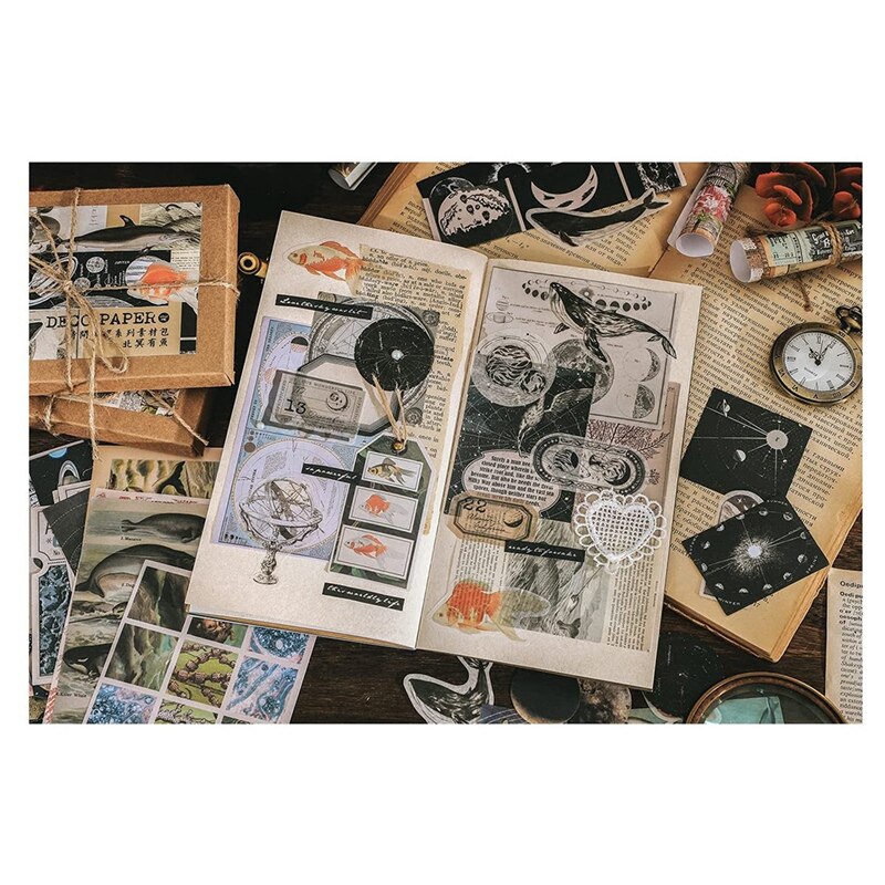 200 Pcs Vintage Ephemera Pack Decoupage Paper Junk... – Vicedeal