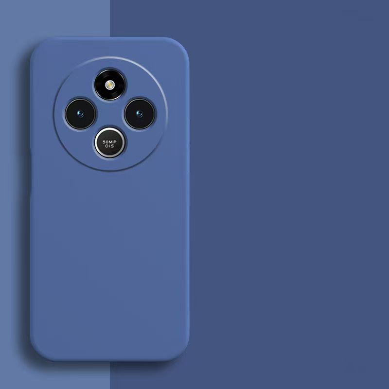 Hülle für xiaomi redmi 14c, 4g quadratische liquid silikon-handyhülle für xiaomi 14c 14r: Bauchmuskeln / Blau