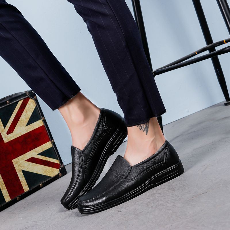 Men's kitchen shoes hotel special anti-slip shoes anti-oil plastic imitation plastic shoes Labor protection work shoes men