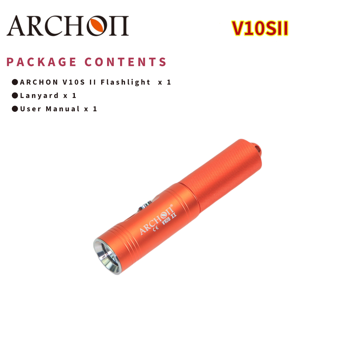 ARCHON V10S II 1200LM doprowadziło Latarka robić nurkowania Lanter Latarka robić nurkowania Podwodna latarka robić nurkowania