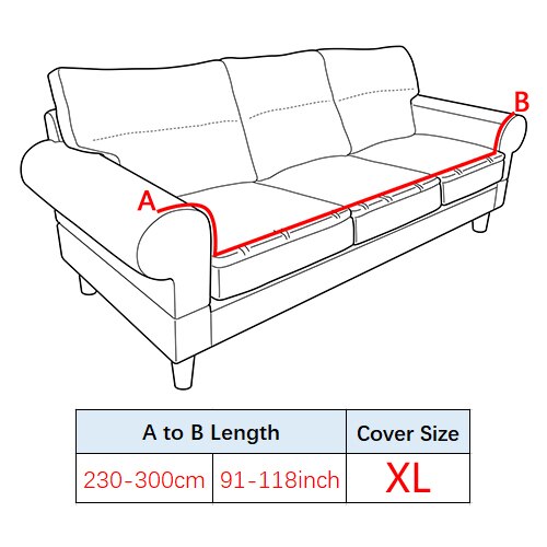 Lysegrå jacquard sofaovertræk elastisk altomfattende stretchovertræk sofaovertræk sofaovertræk til stue copridivano: Xl 230-300cm