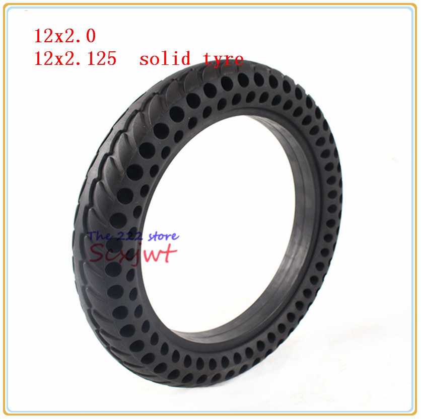 12X2.0 Solid Tyre 12X2.125 Fiets Opvouwbare Elektrische Scooter Wiel Band 12 Inch Non-Opblaasbare Band past Veel Gas Scooter E-Bike