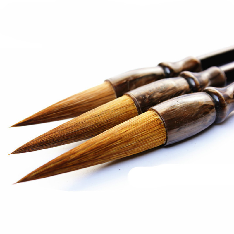 Top Grade 3 stks/set Chinese Traditionele Kalligrafie Pen Traditionele Kalligrafie Tekening Schrijven Schilderen Borstels met Geschenkdoos