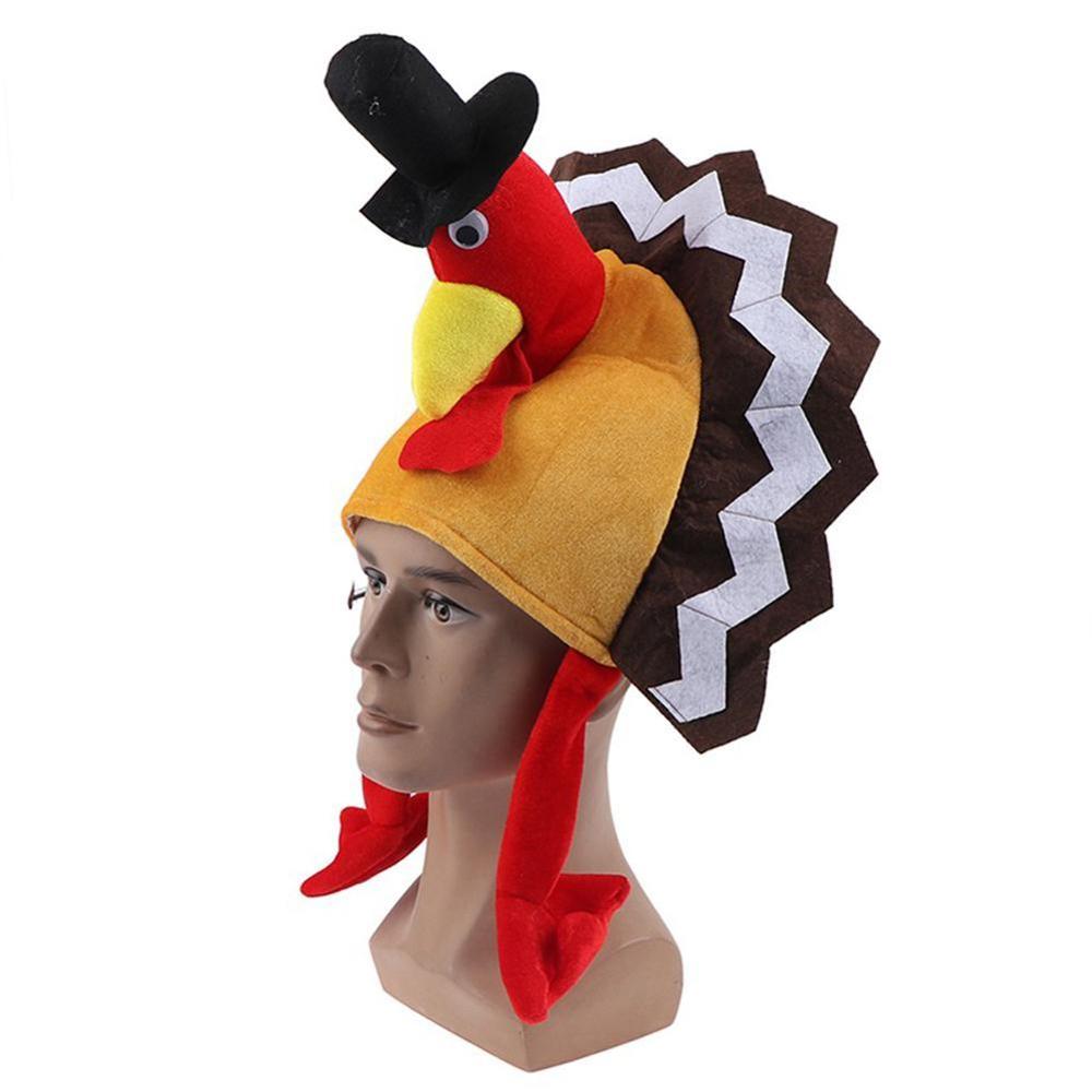 Drôle carnaval poulet jambe chapeau noël Thanksgiving décoration adulte carnaval festif dinde chapeau chapeau chapeau fête G6T3