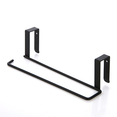 Haaktype keukenrol keukenrolhouder opbergrek diversen organizer thuisopslag gereedschap kast keukenrolhouder tissueplank: Zwart
