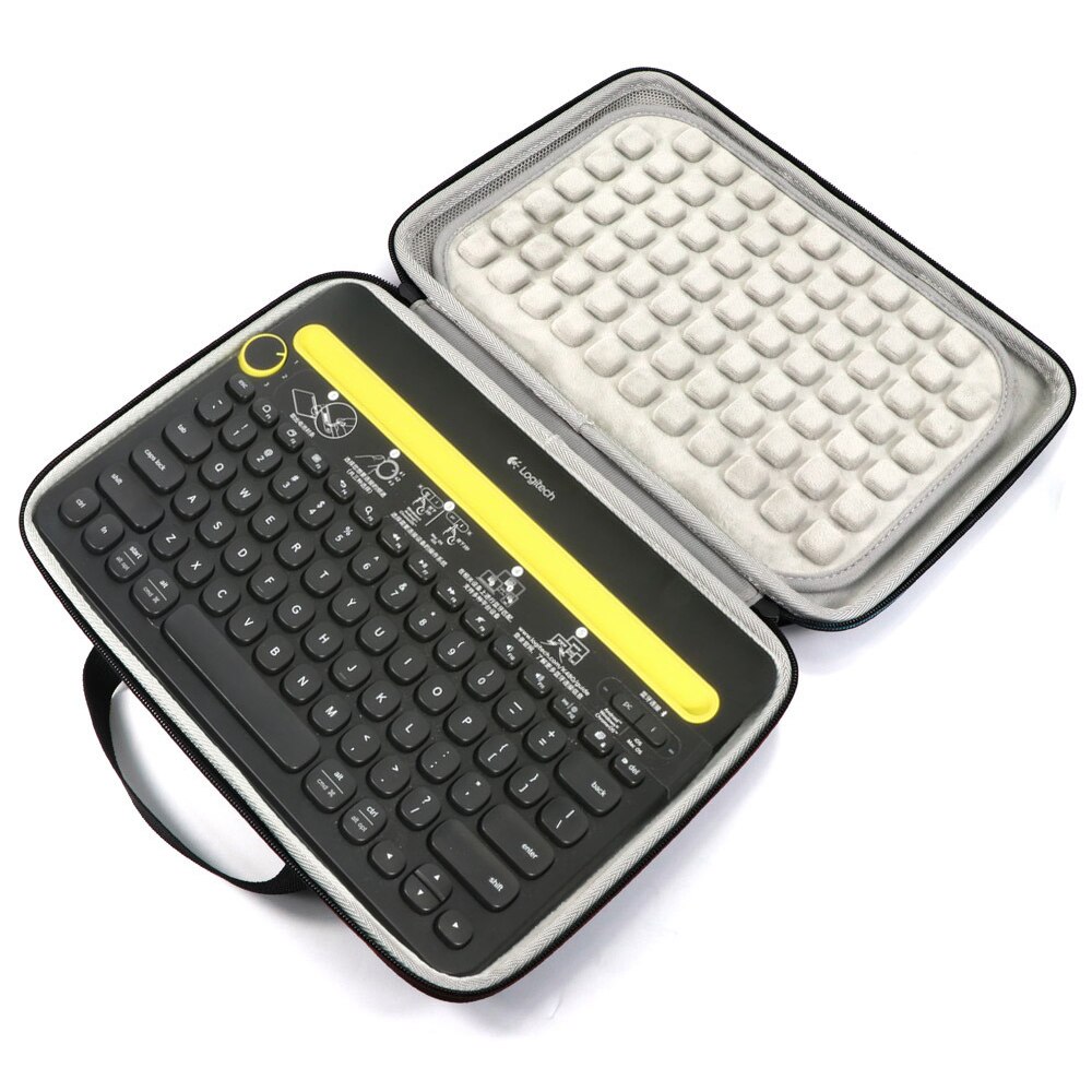 Newest EVA Hard Bag Case Cover for Logitech K480 Bluetooth Multi-Device Keyboard - Travel Protective Carrying Storage Box