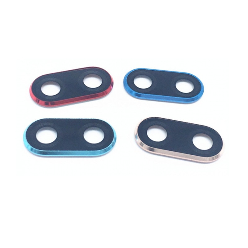 P20Lite Für Huawei P20 Lite / Nova 3E Kamera Objektiv Glas Mit Metall Rahmen Halfter Reparatur Hinten Gehäbenutzen Abdeckung Ersatz teile