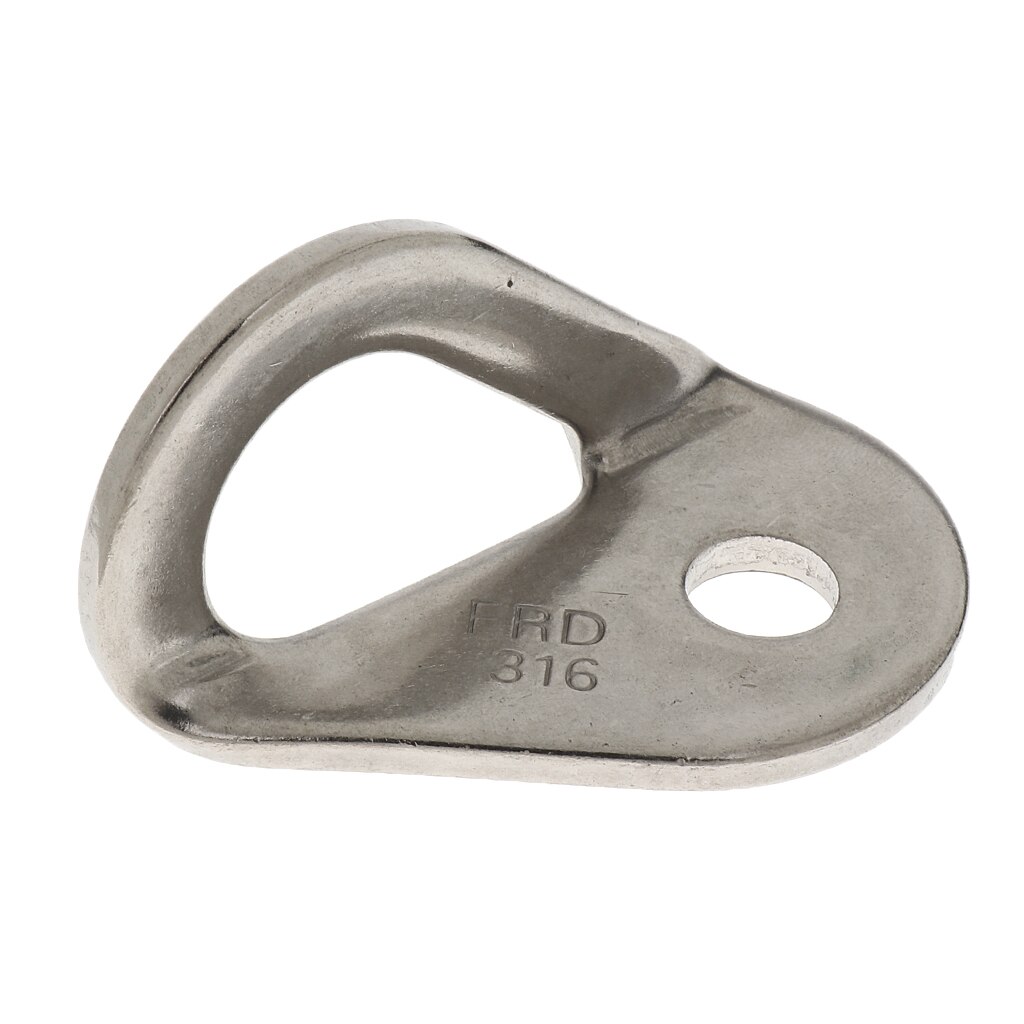 30KN Durable Mountaineering Rock Climbing Caving Anchor Bolt Hanger Plate Silver