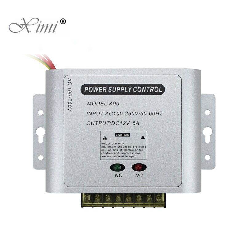 Access Control Power Supply Transformer Door Supplier Adapter Covertor System Machine DC 12V 5A AC 100~260V