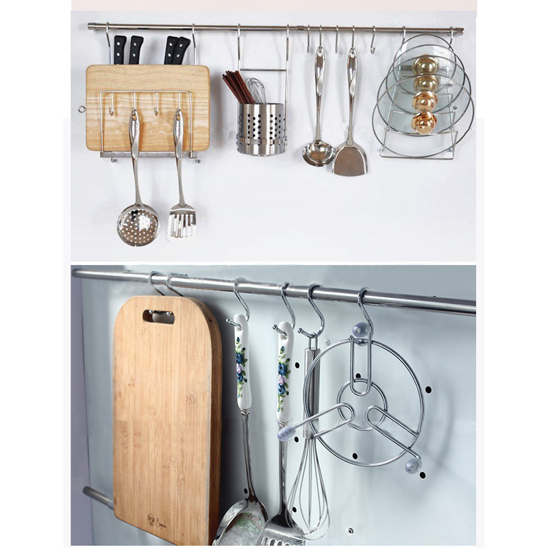 10 stk rustfrit stål s kroge køkken kødpande redskab knagetøj bøjle hænge