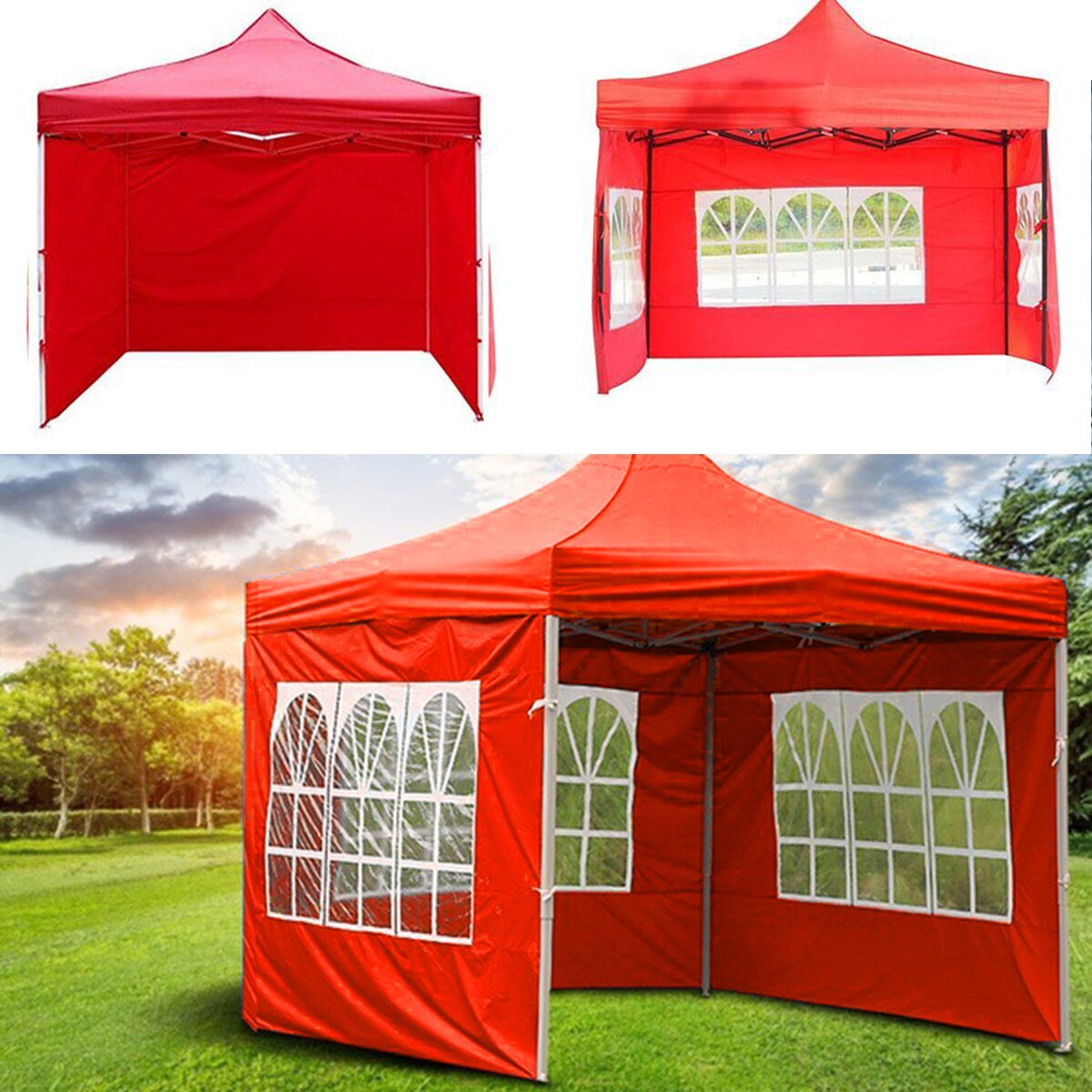 Tent Cloth Outdoor Folding Waterproof Rainproof Tent Cloth Gazebo Side Panel Fit For Most Gazebo Tent