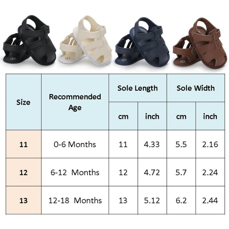 Baby Jongen Meisje Sandalen Slippers Peuter Kids Nursery School Maten 11-13 Zomer