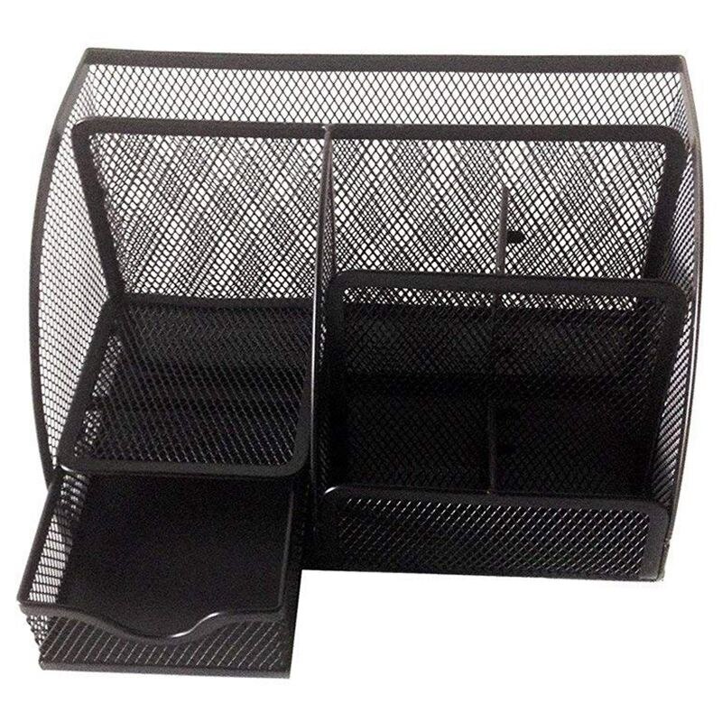 1pcs office stationery multi-function stationery pen holder grid storage box
