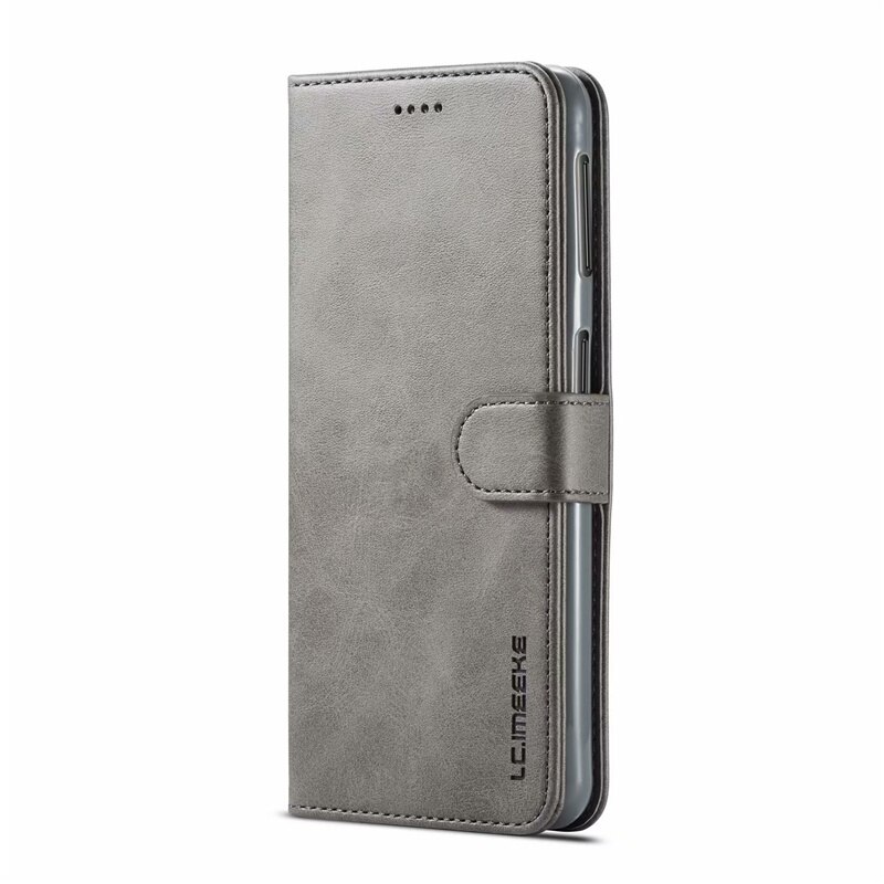 Flip Fall Für Samsung A9 Fall Leder Vintage Brieftasche Fall Auf Samsung Galaxy A9 Telefon Fall Für Samsung a9 Abdeckung Auf: Grau