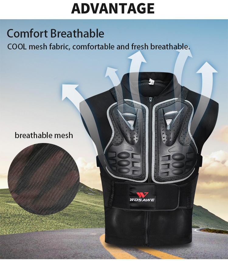WOSAWE Women's Motorcycle Jacket with CE Certified Armor