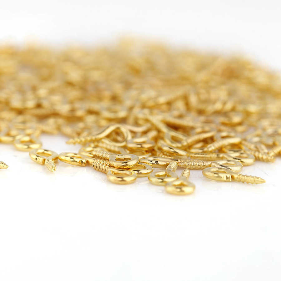 Jóias manguito 3 cores 200 pçs/saco pinos de olho eyepins liga rosca parafuso olho ganchos jóias descobertas bangle para mulher