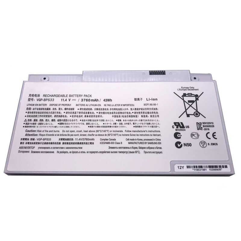 Vhbw Batteria Compatibile Per Sony Vaio SVT-11 | 4200mAh, 11.1V, Li-Poly, VGP-BPS30