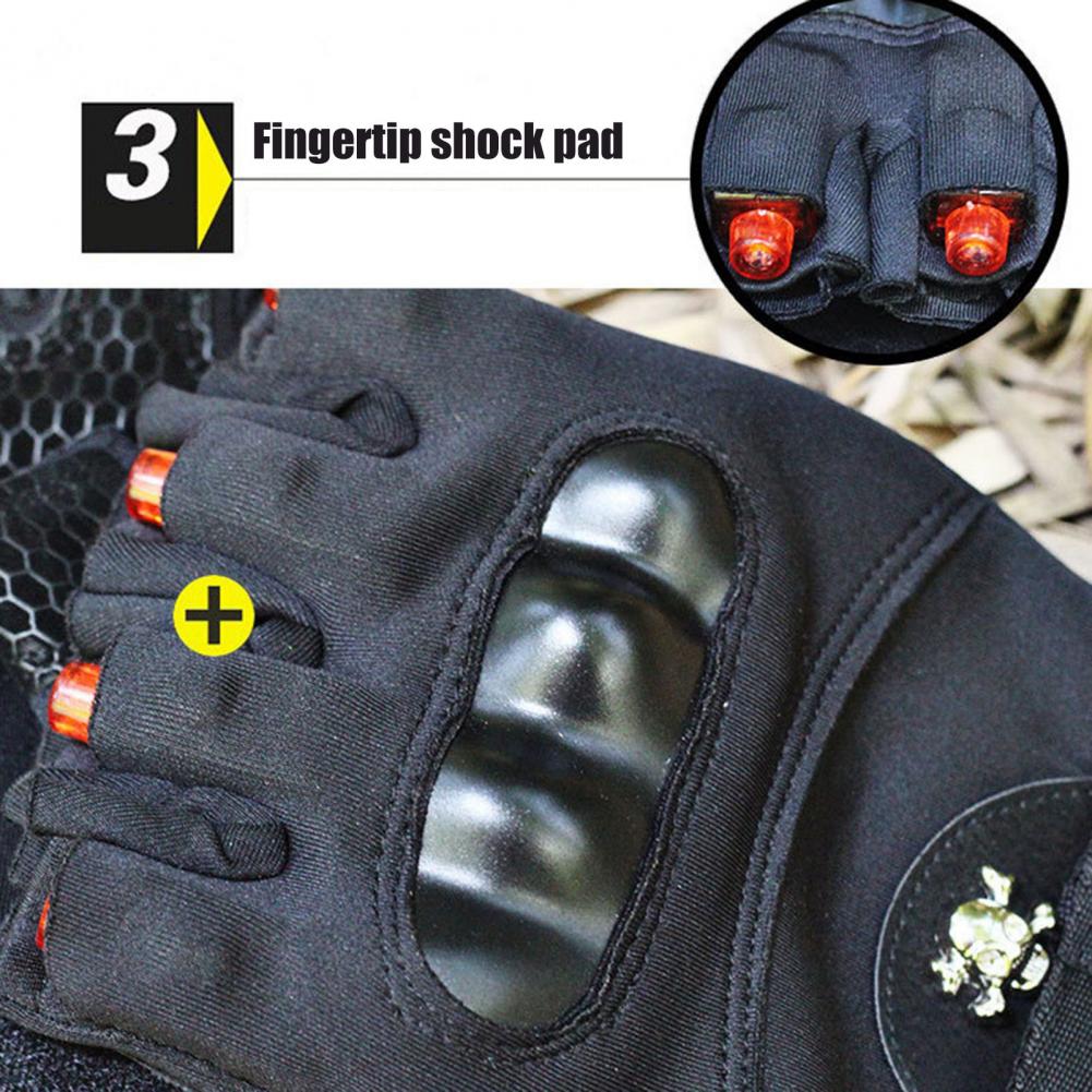 1 par luvas de lanterna led pesca caminhadas acampamento reparação luvas trabalho com 8 leds homens pai ele marido presente natal