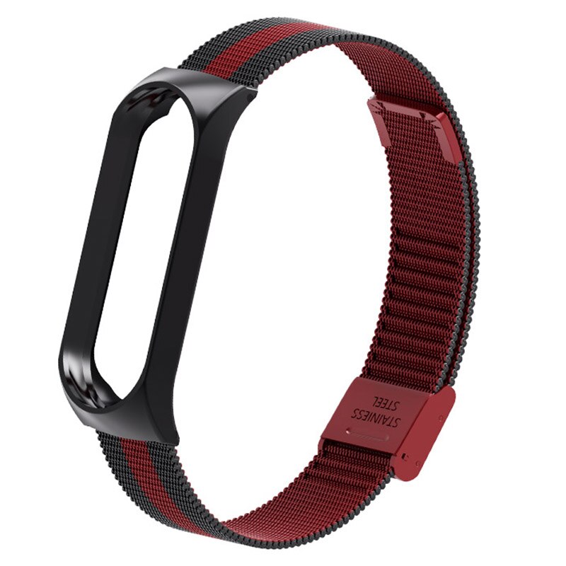 Pulsera inteligente para Xiaomi mi Band 3 4 mi Band 4 3 correa de Metal de acero inoxidable Z2