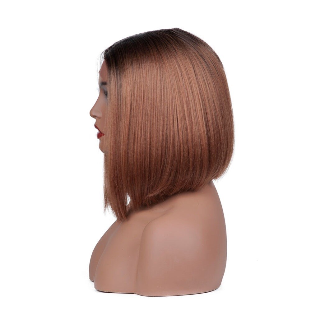 Jingfa Synthetic Wigs Short Bob Hair Lace Front Synthetic Wig