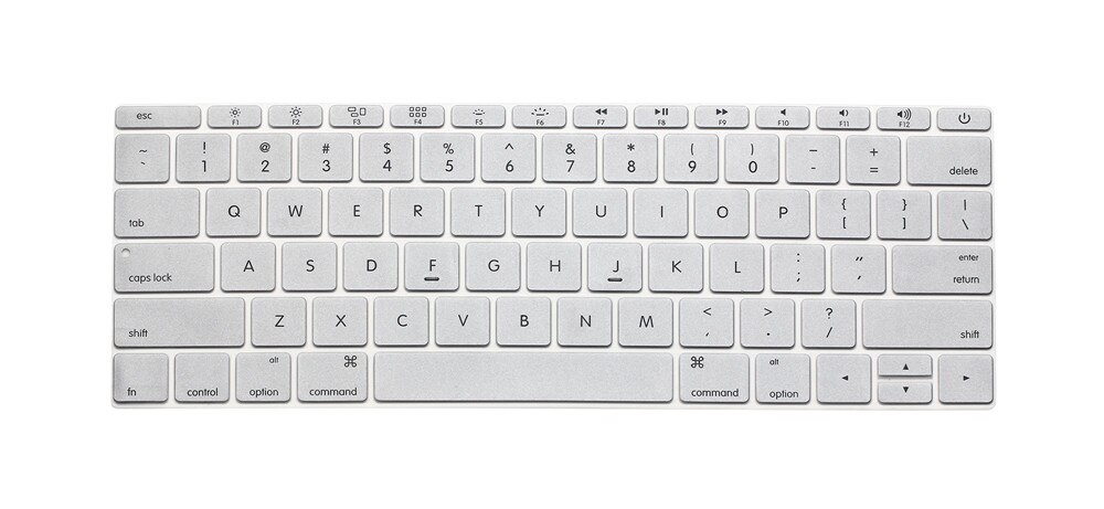 For Apple Macbook Pro 13" Inch Keyboard Skin Cover Protector Us Version A1708 (No Touch Bar) For Mac Book Pro 13.3 1708: silver