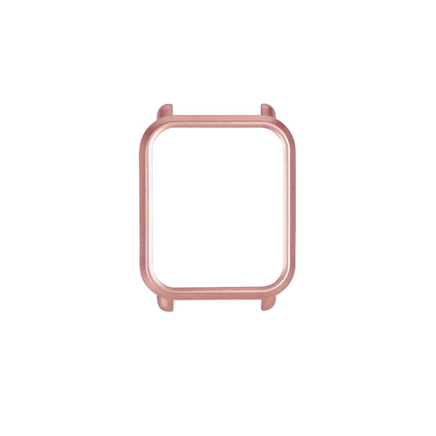 Funda protectora para reloj de PC para Xiaomi Huami Amazfit Bip Bit Youth Watch PC Shell Frame para accesorios de reloj Amazfit Bip: Rose pink