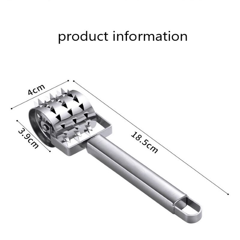 1PC Küche Edelstahl Steak Stift rollen Kiefer Nadeln Fleisch Loosener Küche Werkzeuge Küche Zubehör