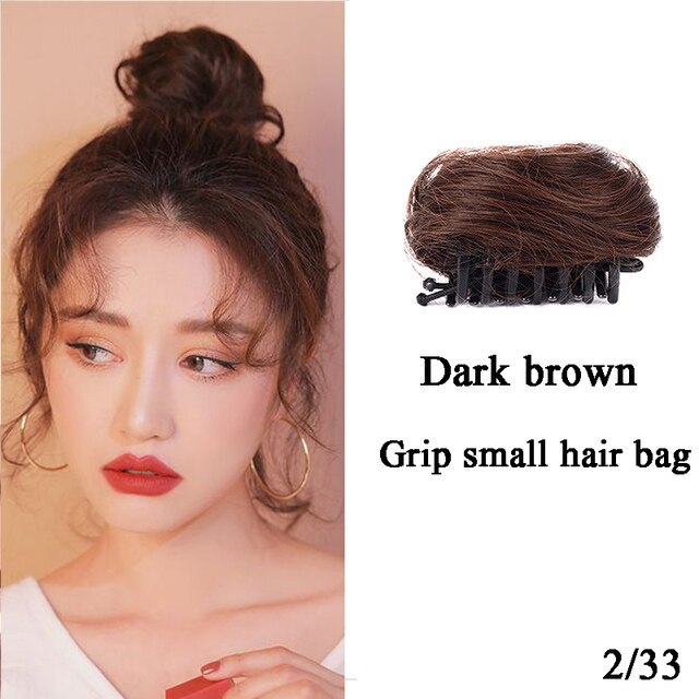 MANWEI Short Synthetic Hair Extension Chignon Donut Roller Bun Wig Hairpiece For Women: 33