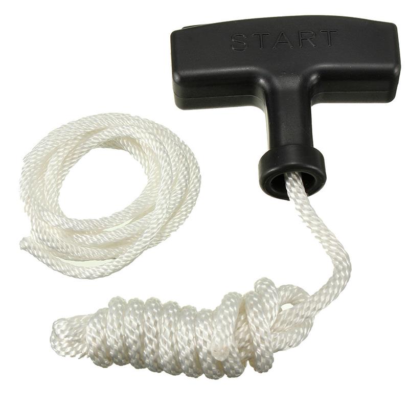 Lawn Mower Rope + Handle Iron Lawn Mower Rope Pull Start Chaffcutter Parts Petrol Universal