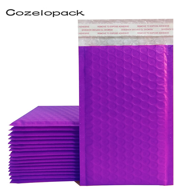 10 stk  #0 6 x 10 tommer lilla poly boble mailer polstrede konvolutter 175 x 230mm selvforseglet postpose boble konvolut emballage konvolutter: Lilla