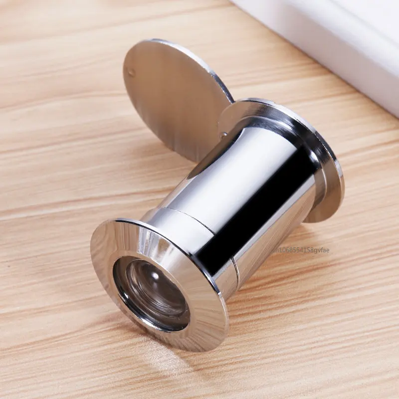 220 graden brede kijkhoek deurkijker privacy cover veiligheidsdeur oogkijker kijkgaatje met privacy cover optische glazen lens: Zilver